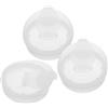 Cabilock Set da 3 Tappi per Brocca D'acqua in Plastica Bianca Chiusura Ermetica, Design Semplice e Minimalista, Adatti per Ufficio e Uso All'aperto