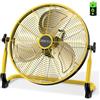 ZHULI Ventilatore ricaricabile a batteria da 45,7 cm, ventilatore portatile