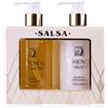 Accentra Set cura mani SALSA ESSENCE OF BEAUTY, sapone liquido 270ml, crema mani e unghie 270ml, dispenser, fragranza Arancia e Fiore di Limone, regalo ideale