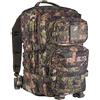 Mil-Tec Zaino tattico militare con sistema MOLLE, compatto dell'esercito tedesco, zaino da trekking o da viaggio, per campeggio e uso quotidiano, Wasp I Z3a, L