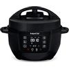 Instant Pot Multicooker, 3.8L 7-in-1 Pentola a Pressione, Vaporiera, Scaldavivande in Acciaio Inossidabile Spazzolato, Adatta a Cucinare Riso, Zuppa, Verdura e Yogurt a Cottura Lenta, Nero