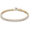 Pandora Timeless - Bracciale placcato in oro 14k con pietre di zirconia cubica incolori