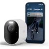 Arlo Ultra 3 Telecamera WiFi Esterno Senza Fili, Telecamera WiFi Interno, 4K UHD, Sirena Allarme Casa, Sensore Di Movimento, Audio Bidirezionale, Prova Arlo Secure Inclusa, 1 Telecamera, Bianche