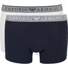 Emporio Armani Boxer da Uomo Endurance, Confezione da 2, Blu, L, Blu, L