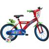 Hasbro PJ MASKS Bici 16'', Bicicletta Bambino, Rosso