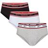 Reebok Chase Slip da Uomo | Confezione da 3 Slip Sportivi, Biancheria Intima da Uomo in Cotone Traspirante ed Elasticizzato |