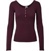PIECES Pckitte LS Top Noos BC, Rosso Vivo, XL