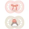MAM Original Winter Limited Edition Succhietto 6+ mesi, Set da 2, Rosa