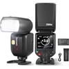 NEEWER Z880-N Flash Speedlite i-TTL 2,4G 76Ws Compatibile con Nikon,UI Migliorata,Lampada Pilota Regolabile,Cambio Rapido TTL/M(Tasto TCM),HSS 1/8000s Batteria 7,2V/3000mAh 600 Flash a Piena Potenza