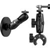 NEEWER Supporto a Morsetto per Manubrio Moto Bici Staffa Magnetica per Auto Kit Accessori Action Cam Compatibile con Insta360 X5 X4 X3 GoPro DJI AKASO, Teste Sfera a 360° per Riprese Video POV, CA175