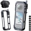 NEEWER Gabbia Fotografica per Insta360 X5, Custodia Protettiva, Telaio Lega Alluminio per Video Rig con Sgancio Rapido, Adattatore Montaggio, Filettature 1/4", Paraluce, Accessori per Action Camera