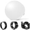 Neewer Diffusion Dome CRS6 Softbox con 3 anelli adattatori, compatibile con Godox V1 Z2PRO Z3R testa rotonda Flash e Square Speedlite Z880 e altri, supporto per luce video MS60B MS60C MS150B