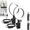 NEEWER BASICS Ring Light 5" per Video Conferenza, Kit Luce a Clip con Treppiede Tavolo (2pz) per Monitor Laptop Computer Chiamate Zoom Streaming Live Lavoro a Distanza Studio Registrazione Video, BR60
