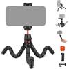NEEWER Basic Treppiede Telefono+Telecomando/Adattatore Action Cam/Portatelefono, Mini Treppiede per Fotocamera, Supporto Smartphone da Vlog Compatibile con iPhone Samsung GoPro DSLR per Video,T72