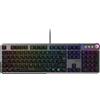 MSI Strike 600 Silent FR Tastiera Gaming Silenziosa - Switch Touch Kailh Midnight Pro Silent, Tasti ergonomici, Base antiscivolo, RGB Mystic Light tramite Tasto, USB 2.0, Full Size