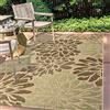 JONATHAN Y SMB110A-8 Zinnia moderno moderno tessitura floreale tessitura di area esterna interna,bohémien,costiero,mediterraneo facile pulizia,patio,non spargimento,salvia/marrone,240 cm X 300 cm