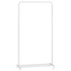 SONGMICS Stand Appendiabiti con Ruote, Appendiabiti Largo 74 cm, con Ripiano a Rete Fitta, Regge fino a 35 kg, 2 Ruote con Freno, Struttura in Metallo, Bianco HSR130W01