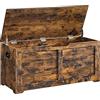 VASAGLE Cassapanca con 2 Cerniere di Sicurezza, 100 x 40 x 46 cm