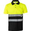 Velilla 173 20/0 L - Polo Bicolore Alta visibilità Giallo Fluo, Taglia L