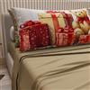 PETTI Artigiani Italiani - Lenzuola in Cotone con Federe in Stampa Digitale di Natale, Lenzuola Natalizie 2 Piazze, Completo Letto Matrimoniale Maxi, Orsetto 02 Tortora, 100% Made in Italy