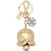 THUN - Portachiavi tulipano grande - metallo - Collezione Sempre con me - 3x8 cm