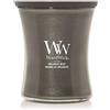 WoodWick Candela profumata con stoppino scoppiettante | Candela a clessidra media Melanite Mist | Candele a lunga durata: fino a 60 ore | Regalo perfetto per le donne