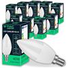 V-TAC 10x Lampadine LED Candela E14-4,5W (Equivalenti a 40W) - Lampadine di Nuova Generazione - 470 Lumen - Massima Efficienza e Risparmio Energetico - 3000K Luce Bianca Calda
