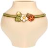 THUN Vaso con Coccinella, Medio, Ceramica, Collezione Country Bloom, 20,1 x 15,8 x 19,1 cm