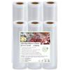 KitchenBoss Sacchetti Sottovuoto Alimenti：6 Rotoli 20/28 x 300cm Buste Sottovuoto Alimenti per Macchina Sottovuoto, Sacchetti Sottovuoto Alimenti per Conservazione Alimenti, Senza BPA