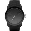 Diesel Orologio Double Down S44 Uomo, Movimento a Tre Lancette, Cassa in Policarbonato Nero da 44 mm con Cinturino in Silicone, DZ1437