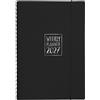 biembi Agenda settimanale Biembi 2027 nero spiralata con copertina in cuoio rigenerato 9x14 cm - BNZ265C76-N
