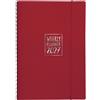biembi Agenda settimanale Biembi 2027 rosso magenta spiralata con copertina in cuoio rigenerato 9x14 cm - BNZ265C76-R