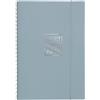 biembi Agenda settimanale Biembi 2027 grigio spiralata con copertina in cuoio rigenerato 9x14 cm - BNZ265C76-G