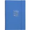biembi Agenda settimanale Biembi 2027 azzurro spiralata con copertina in cuoio rigenerato 9x14 cm - BNZ265C76-A