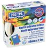 Eurocel Nastro adesivo telato Eurocel formato 19 mm x 2,7 m - colore bianco 016014194