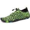 SAGUARO Scarpe da Scoglio per Uomo Donna Asciugatura Rapida Scarpette da Spiaggia Surf Traspirante Antiscivolo Scarpe Immersione, Verde 44