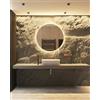 Cesini Design Specchio Rotondo D Retroilluminato 2700K LED, 70 Cm