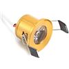 HSHHJSH Plafoniere da Incasso A LED Faretti Rotondi Argenteo/Nero/Bianco/Oro Mini Faretti 1.5W 27mm 100V-240V Espositore per Gioielli Faretto da Incasso A Soffitto per Armadietto