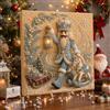HiGropcore Pearl Diamond Painting Natale,Kit per Pittura Diamante con Cornice | Diamond Painting Adulti,Kit Pittura Diamante Natale Fai Da Te 20x20cm,Regalo per feste, Natale, Capodanno