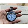 Fatto a mano Orologio da tasca nautico antico in ottone Elgin con catena regalo vintage pe...