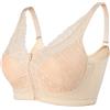 Lervanla Reggiseno per mastectomia con chiusura frontale, con cerniera, con tasca per protesi mammarie, reggiseni chirurgici quotidiani da donna