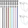 Vin Beauty 10 cinghie per occhiali da vista, universali, in pelle, per occhiali, cordini antiscivolo, per occhiali da sole, cordino intrecciato intorno al collo, per uomini e donne, 10 colori, 70