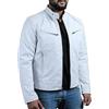 ORANDESIGNE Giacca in Pelle da Uomo Giacca da Moto retrò Casual Slim Colletto alla Coreana Giacca in Stile Motociclista Giacche da Pilota Cappotto in Ecopelle per Andare in Moto