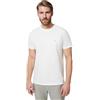Brooks Brothers T-Shirt da Uomo a Maniche Corte in Cotone, Girocollo, con Logo, Bianco, L