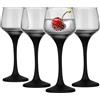 Glasmark KROSNO 1992 Glasmark Krosno Set di 4 bicchieri da shot da 75 ml, set per shot, bicchierini per vodka, bicchierini da liquore, bicchierini da liquore, set regalo, vodka Midnight, 4 x 75 ml
