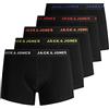 JACK & JONES Jack&Jones JACBLACK Friday Trunks 5 Pack LTN, Boxer a Pantaloncino Uomini, Black/Detail:Black, XL