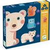 DJECO Primo Puzzle neella foresta, 3 puzzle con animaliDjeco ,Eta 3+