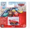 Mattel Cars Mini Racers Lightining McQueen with racing wheels,Veicolo in miniatura in metallo,Mattel,Eta 3+