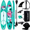 THUNDER® Thunder Flami 320 Stand Up Paddle Board 320 x 75 x 15 cm Verde Rosa 150 kg