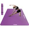 HAPBEAR Tappetino da yoga XXL HAPBEAR - Tappetino da yoga extra grande e largo, tappetino sportivo in TPE, tappetino per fitness antiscivolo, dimensioni 183 cm x 122 cm x 6 mm, estremamente resistente, tappetino per ginnastica, pilates, palestra, casa, …